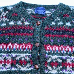 VTG Woolrich wool cardigan S